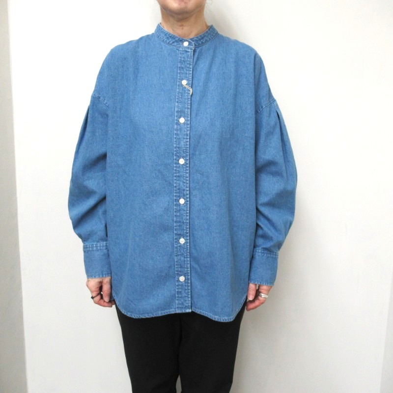 MidiUmi タックスリーブデニムシャツ /BLEACH30 【日本製】